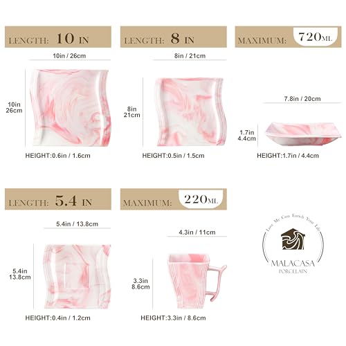 Dinnerware Sets (30 Piece(Service for 6) / Pink)