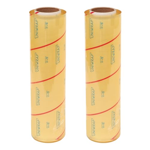 Uniwrap 2 rolls of Food wrapping Plastic Cling Film for Manual & Automatic Overwrap