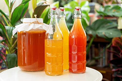 Flip Top Glass Bottle [1 Liter (33)