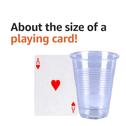 Small Disposable Clear Plastic Cups (9 Ounces)