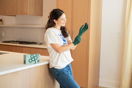 Biodegradable Green Gloves Latex Free Large (Large)