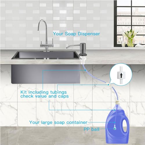 Dish Soap Dispenser for Kitchen Sink