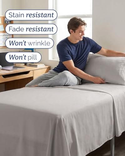 Twin XL 3 Piece Sheet Set (03 - Light Grey / Twin XL)