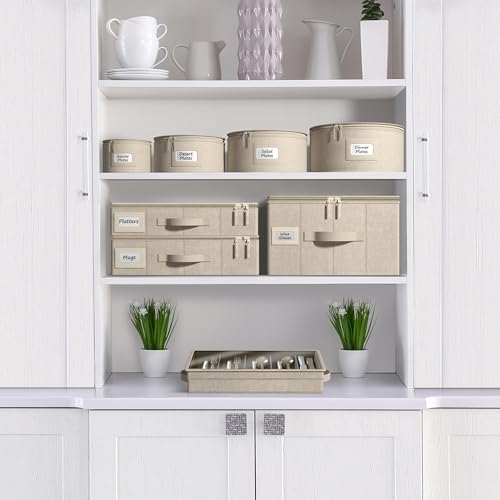 China Storage Containers (Beige / 6 Piece Dinnerware Set)