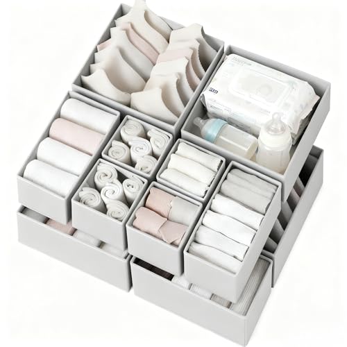 Drawer Organizer Clothes 12 Pack (12 Count)