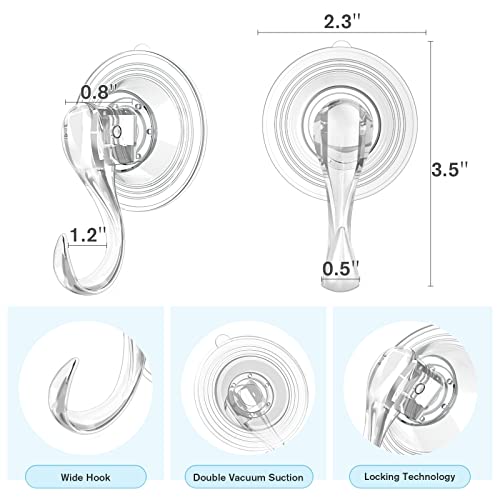 Suction Cup Hooks with Wipes