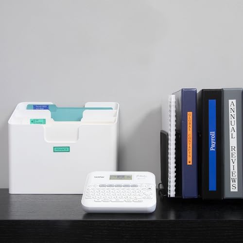 P-Touch PT-D410VP Home / Office Advanced Label Maker | Connect via USB to Create and Print on TZe Label Tapes up to ~3/4 inch (Standard / PTD410 + Carrying Case and Additional Tape)
