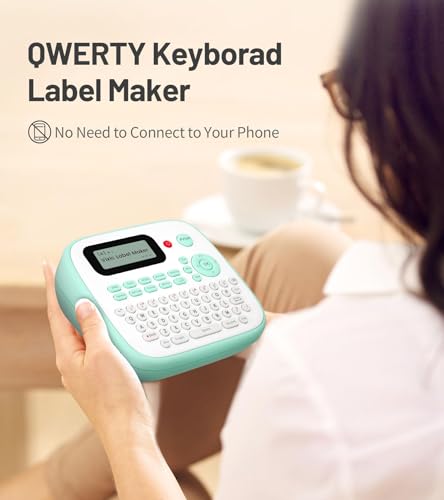 Label Makers Label Maker with Different Fonts (Green Label Maker)