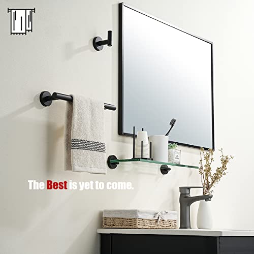 Black Towel Bar (Black / 12 Inch)