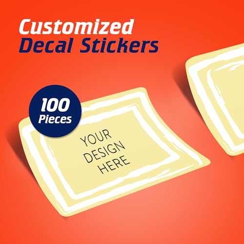 Custom Vinyl Stickers Your Image (Lemon Swirls / 5x3)