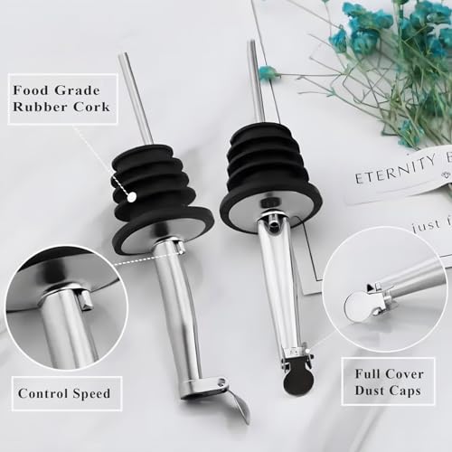 6 Pack Oil Pourers With Flip Top (Pourers - Flip Top-Zidong)