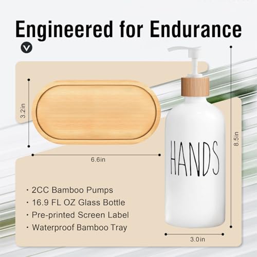 White Soap Dispenser Set