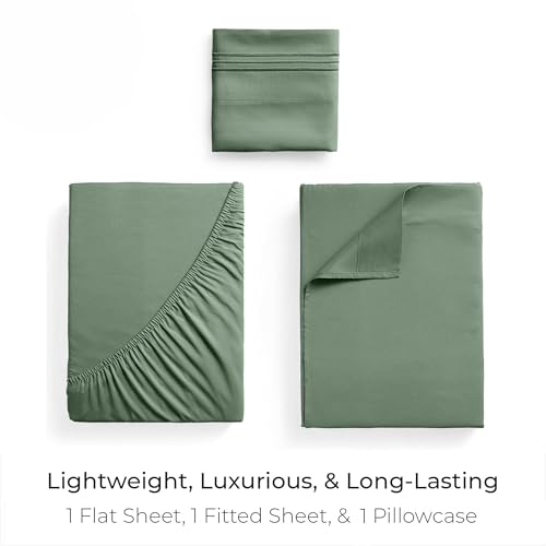 Iconic 3 Piece (1436 Sage / Twin XL - EXTRA DEEP pocket)