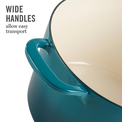 Gatwick 7 Quart Enamel Cast Iron Dutch Oven (Emerald Ombre / 7-Quart)
