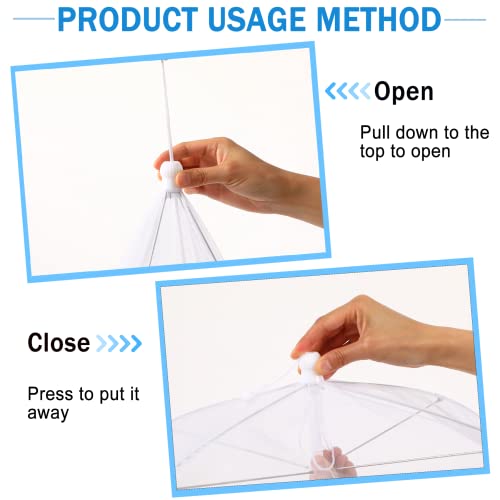 Extra Large Mesh Food Cover 4 Pcs Pop up Net (40"x24" 32"x24")