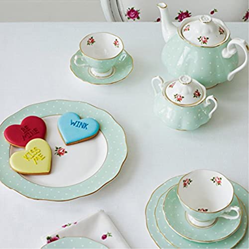 Polka Rose Teacup & Saucer Set (Teacup & Saucer Set)