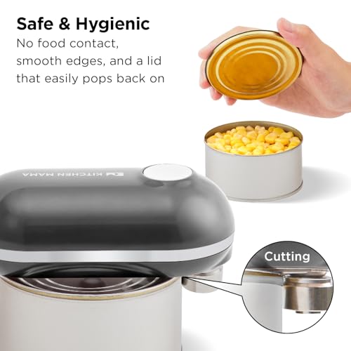 Mini Plus Rechargeable Electric Can Opener (Metal Gray)