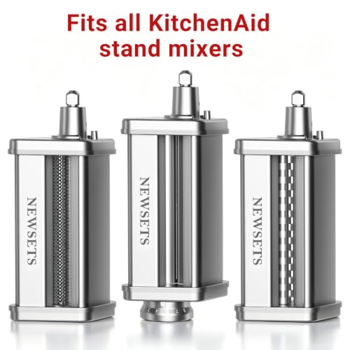 Pasta Maker Attachments for All KitchenAid Stand Mixers (3 PCS Pasta Maker Attachments)