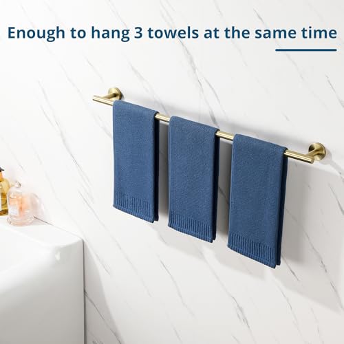 Towel Racks for Bathroom 29 Inch (Brushed Gold / 31.5" (29" Hanging Length))
