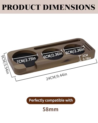 51 58mm Espresso Tamping Station (Brown Station 58mm)