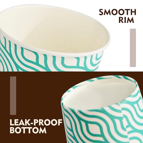 16 oz Coffee Cups with Lids (Green / 16 oz)