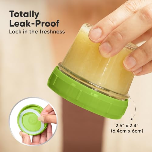 12pk 4oz Glass Baby Food Containers with Lids (12-pk 4 Ounce / Kea)