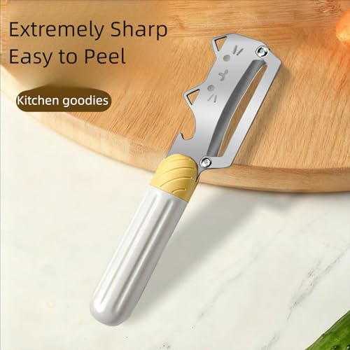 Vegetable Peeler Ergonomic Handle stainless steel Blade for Potato (Standard / Silver/White /Yellow)