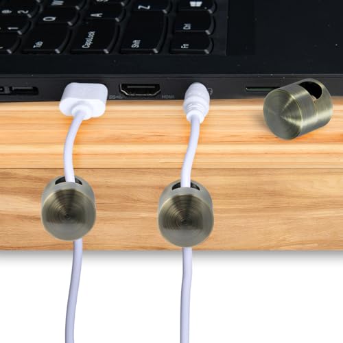 10 Sets Charger Holders for Cords (10 Sets / Antique Copper)
