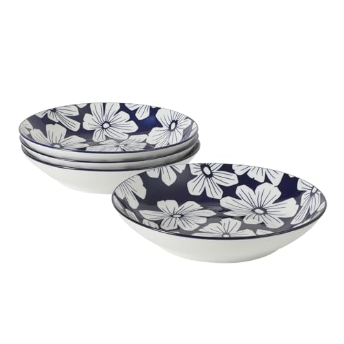 Heritage Sky 4 (Blue/White Floral (Heritage Sky) / 8" Pasta Bowl (Set of 4))