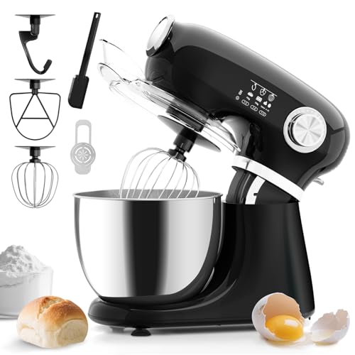 5.3 Quart Electric Stand Mixer With 12 Speed (BLACK-NEW / 5.3 quart)