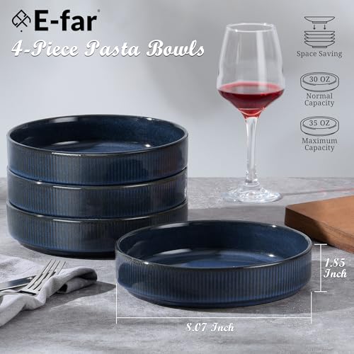 Pasta Bowls Set of 4 (Starry Blue)