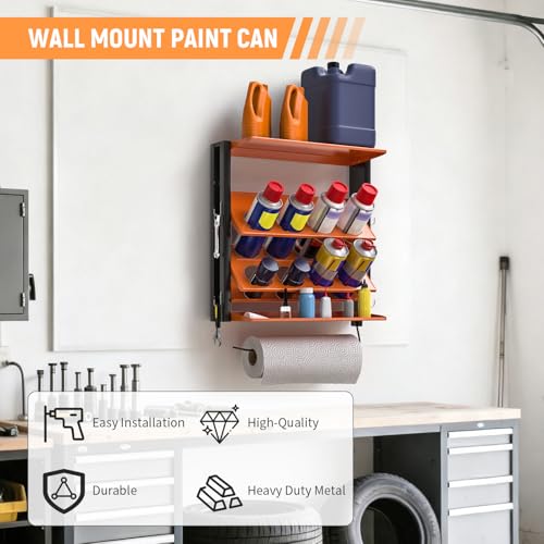 Spray Bottle Holder Wall (Orange / B-Spray Can Rack)