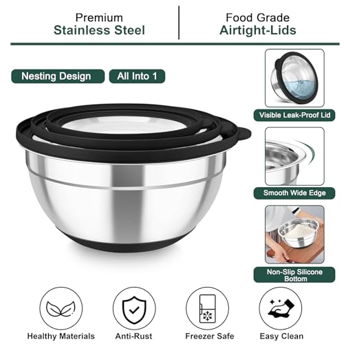 Mixing Bowls with Colander (4 Count)