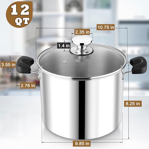12 Qt Pot with Lid (12 Quarts)