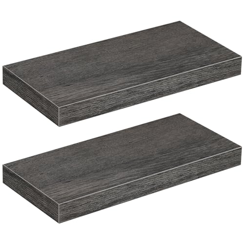 Floating Shelves for Wall (Charcoal Gray / 15.7 Inches)