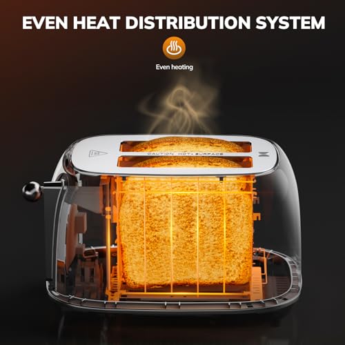 Smart Touch Screen Toaster 2 Slice (Extra Wide Slot / Blue)