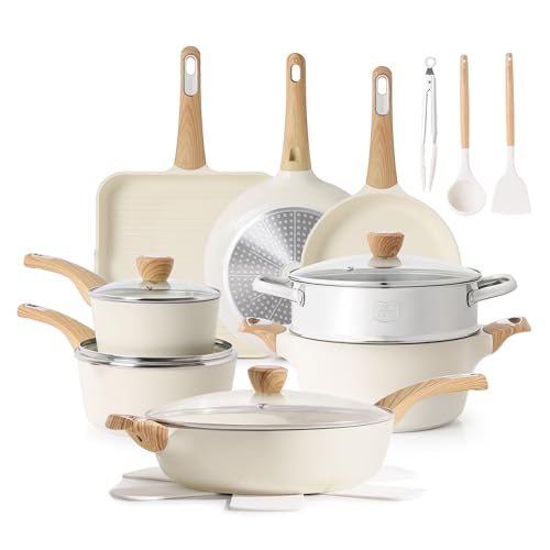Ceramic Cookware Sets (Ceramic White)