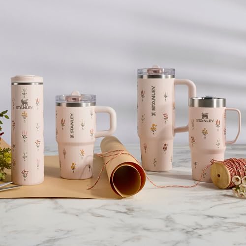 Quencher ProTour Flipstraw Tumbler (20 Ounces / Rose Quartz Bouquets)