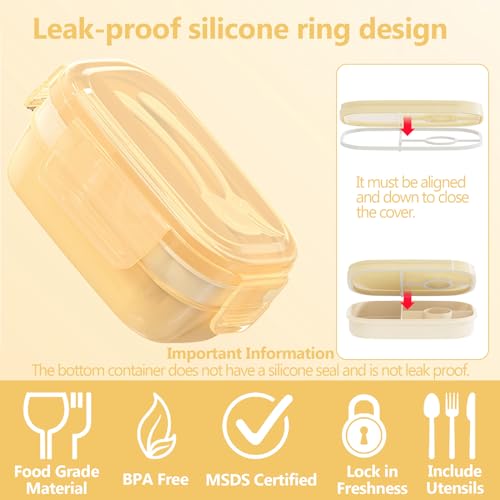 Leakproof Bento Box & Insulated Lunch Bag Set for School & Work