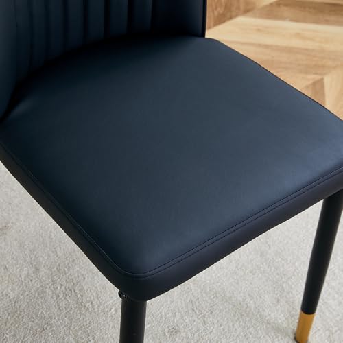 Modern Dining Chairs Set (B- Black)