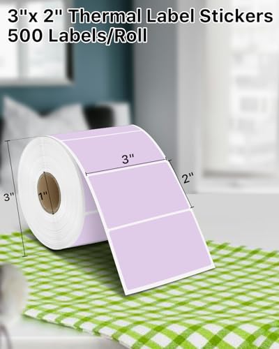 3" x 2" Thermal Labels (3"x2" / Purple)