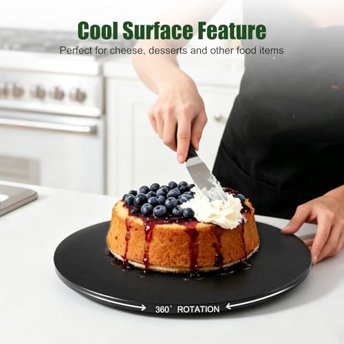 Marble Lazy Susan (Zimbabwe Black / 16")