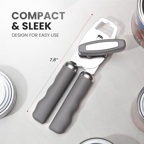 Heavy Duty Stainless Steel Can Opener Manual with Bottle Opener