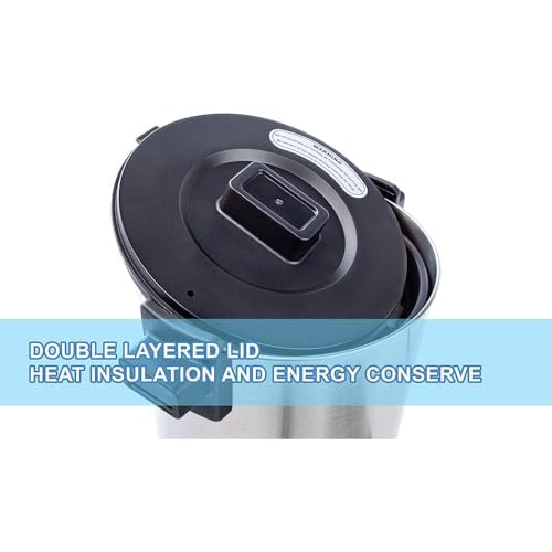 SR CP Commercial Grade Stainless Steel Percolate Coffee Maker Hot Water Urn for Catering (4.5L Metallic)