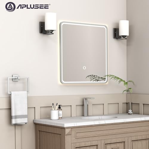 Square Towel Ring for Bathroom (Brushed Nickel)