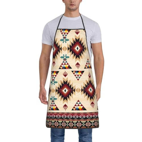 Southwest Native American Tribal Pattern Geometric Apron