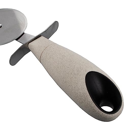 Cream Stainless Steel Wheat Straw Pizza Cutter Kitchen Utensil Home Goods
