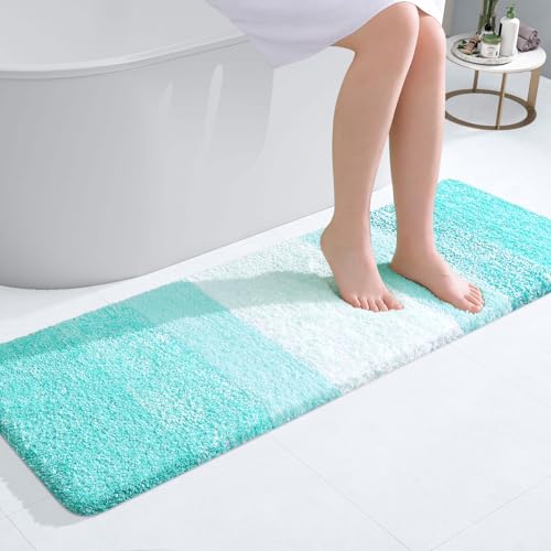 Bathroom Runner Rug 47x17 (47" X 17" / Teal)