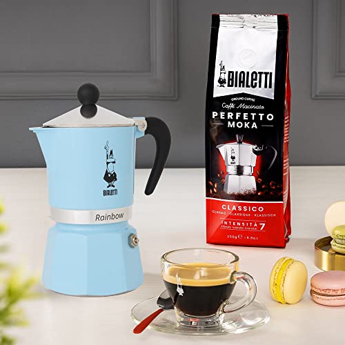 Rainbow Moka Pot in Light blue (3 Cups / Light Blue)