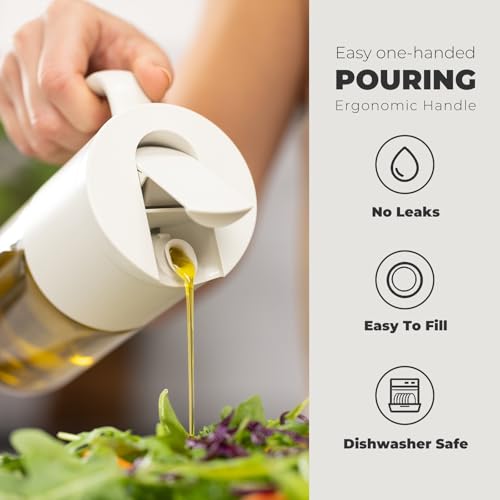 Olive Oil Dispenser Bottle 18.6oz (Light Cream)
